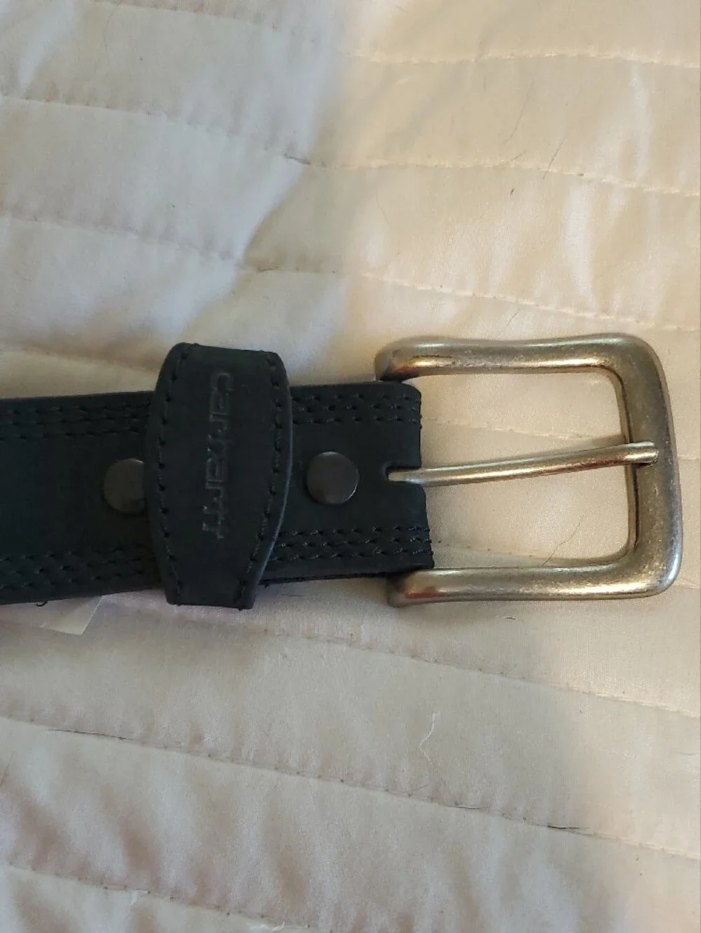 Carhartt Triple Stitched black leather belt